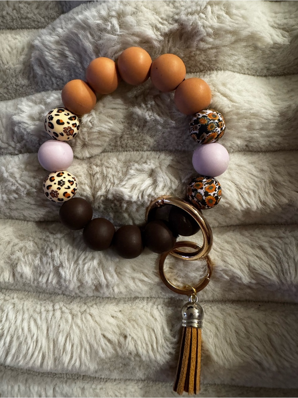 Beaded Wrist Keychain